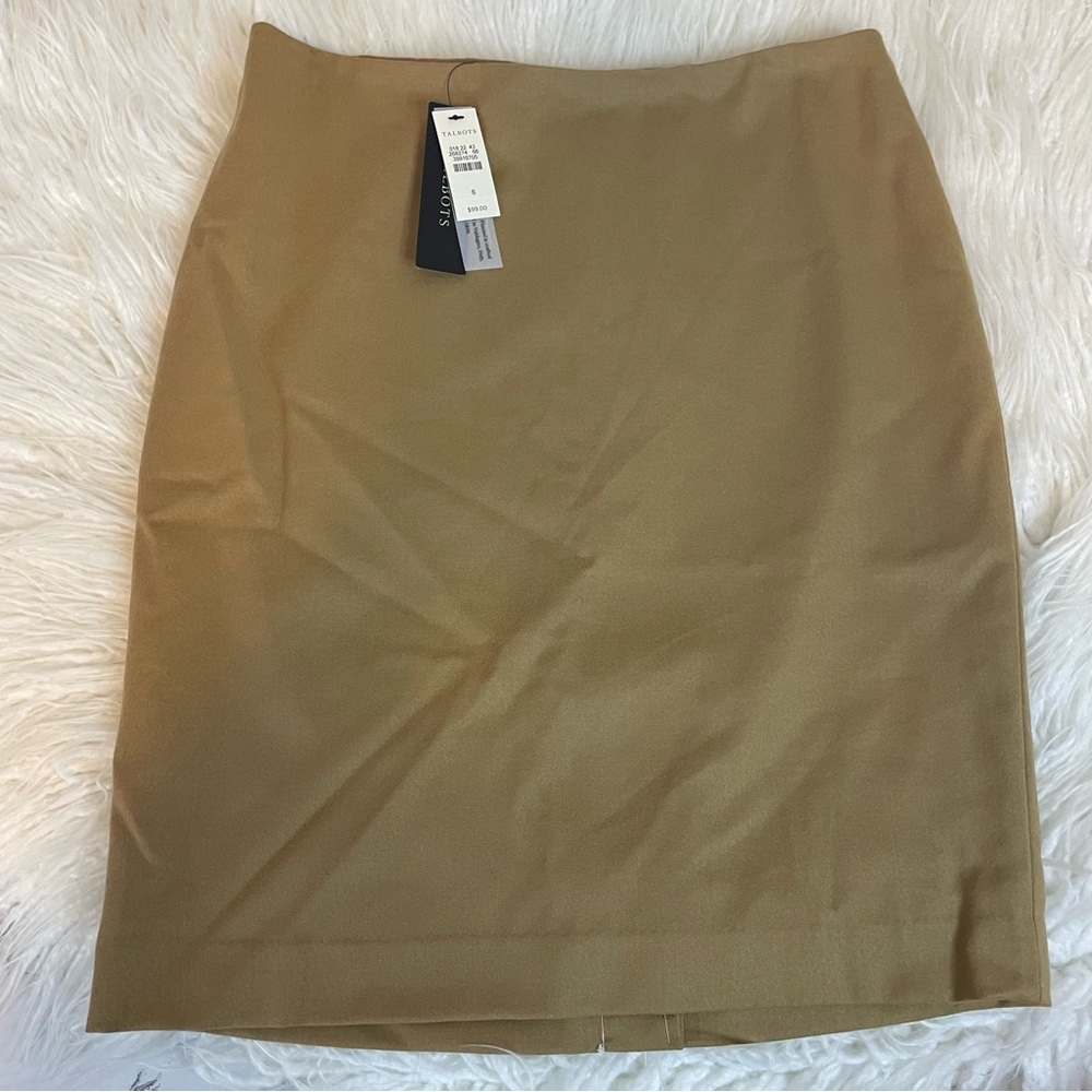 Talbots Wool Blend Career Pencil Skirt size 6 NWT